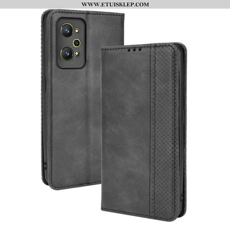 Etui Na Telefon do Realme GT Neo 3T / Neo 2 Etui Folio Stylizowany Efekt Skóry W Stylu Vintage